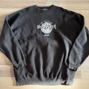 Hard Rock Cafe Miami Black Crewneck